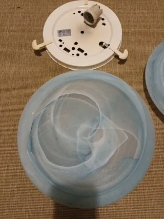 Lámparas de techo de cristal