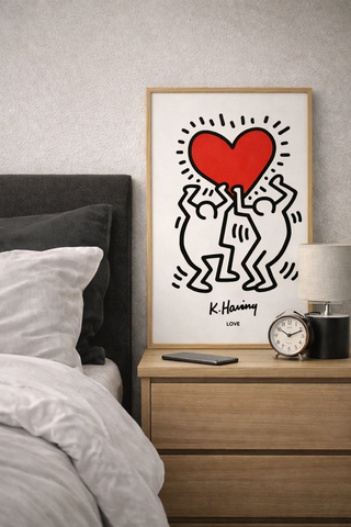 Stampa Keith Haring Love A3