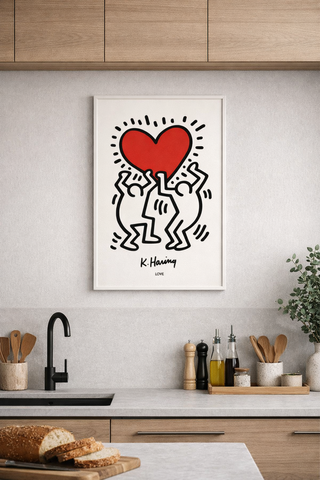 Stampa Keith Haring Love A3