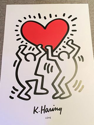 Stampa Keith Haring Love A3