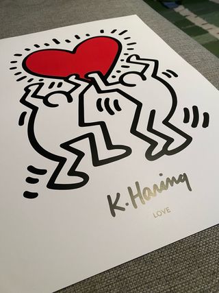 Stampa Keith Haring Love A3