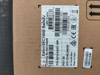 UPS Eaton 5SC 1500I RACK2U 1,5 kVA 1050W 8 salidas