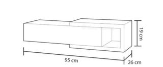 Mueble de entrada madera y blanco