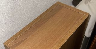 Mueble de entrada madera y blanco