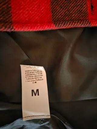 Chaqueta Grunge Cuadros Rojos Talla M