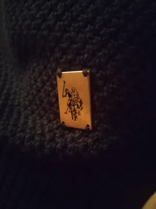 Jersey U.S. Polo Assn. Negro Cremallera