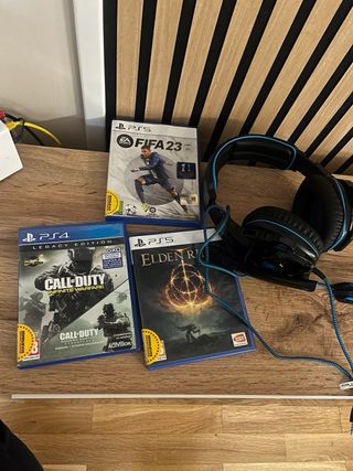 Playstation 5 con mando y juegos. NEGOCIABLE