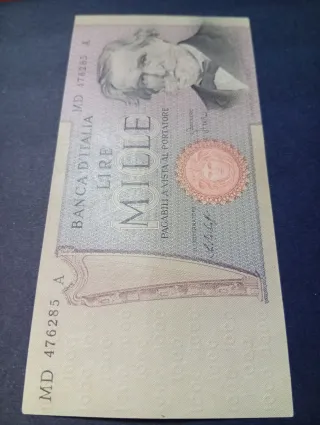 2 Banconote Lire 1000 + 2000 FDS 100x100.