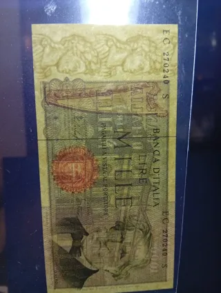 2 Banconote Lire 1000 + 2000 FDS 100x100.