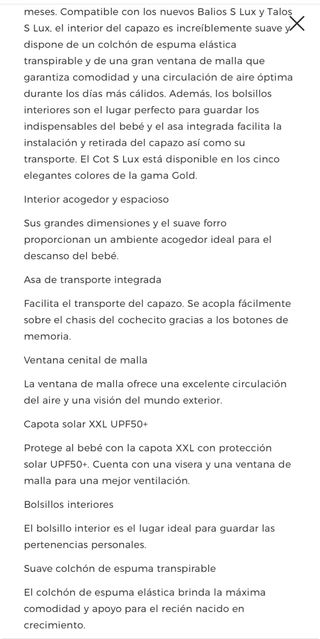 Capazo Cybex Cot S Lux Beige