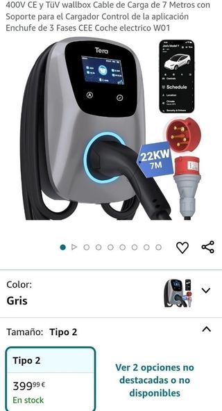 Tera EV Cargador con Smart App