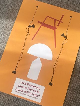 poster design Albini, Castiglioni e Magistretti