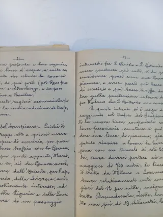 Geografia Ferroviaria - Lezioni quaderno vintage