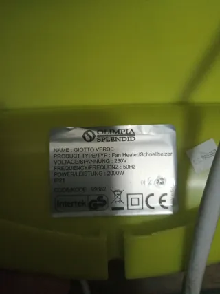 Calefactor Olimpia Splendid