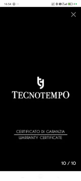 Orologio Tecnotempo Commando Automatico Blu