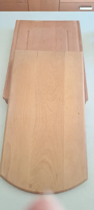 Doppio tagliere scorrevole in faggio