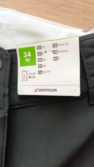 Pantalón senderismo Quechua SH500 mujer negro