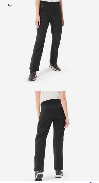 Pantalón senderismo Quechua SH500 mujer negro