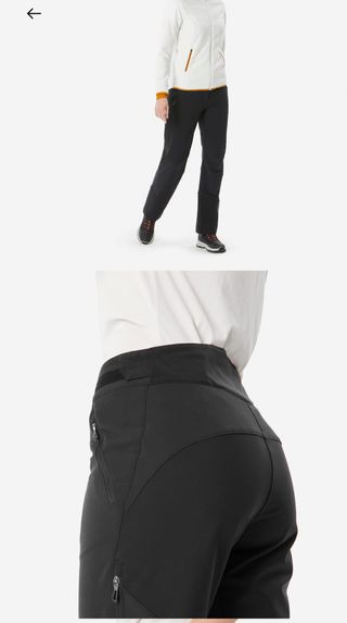 Pantalón senderismo Quechua SH500 mujer negro