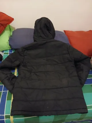 Anorak Le Coq Sportif Negro con Capucha