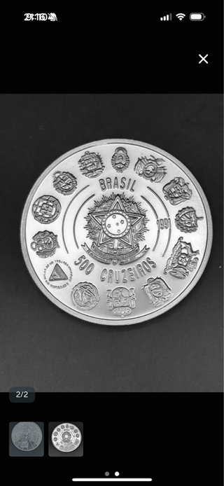 500 Cruzeiros Brasil 1991