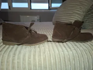 Botines de piel vuelta para niño numero 35