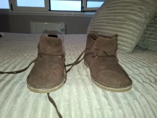 Botines de piel vuelta para niño numero 35