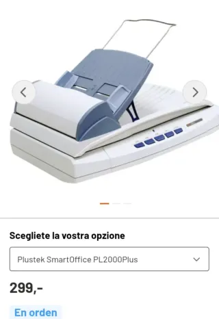 Plustek SmartOffice PL2000Plus Escáner