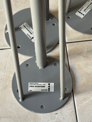 Patas mesa Ikea VIKA RUNTORP con ruedas y freno