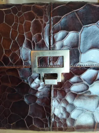 Bolso Caimán Vintage Marrón