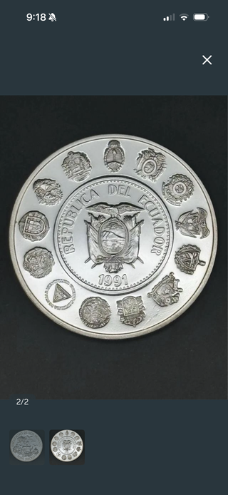 5000 Sucres Ecuador 1991