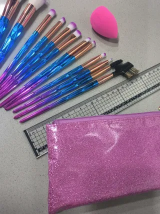 Estuche de brochas de maquillaje