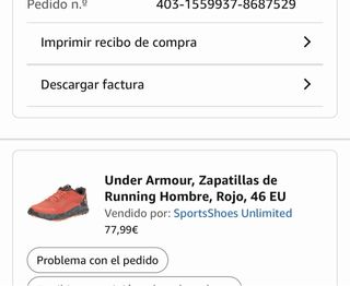 Zapatillas Under Armour Naranja y Negro
