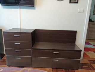Cómoda y mueble TV de madera