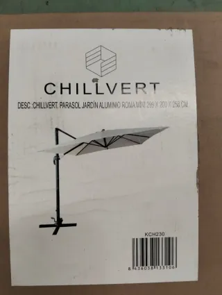 Parasol Jardín Chillvert Roma Mini Aluminio