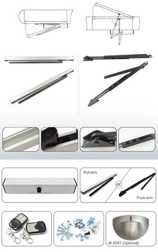 Motor para puerta peatonal