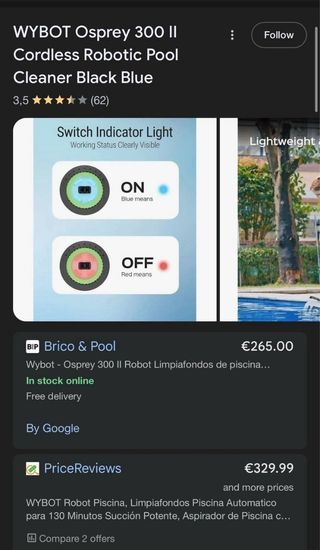 WYBOT WY1103 Robot Limpiafondos Piscina