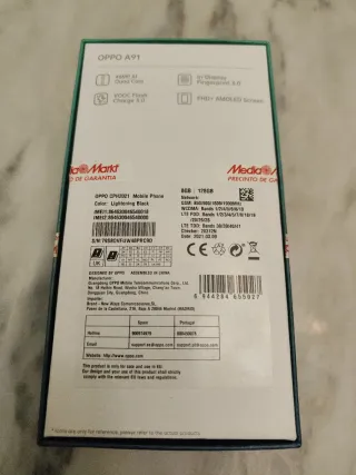 OPPO A91 8GB 128GB NEGRO