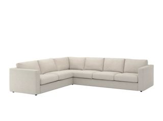 Sofá modular tela beige/gris perla