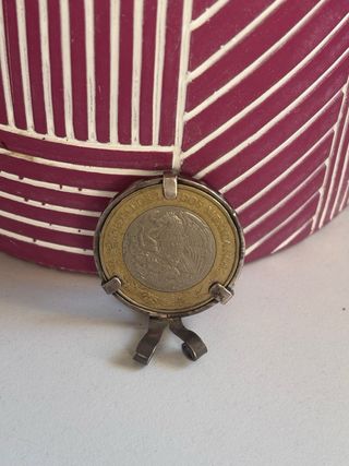 Moneda Mexicana 10 Pesos Colgante