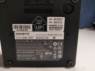 Mini PC Gigabyte GB-BACE-3160 J3160 1,6 GHz
