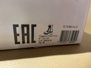 Botines Guess plataforma tacón marrón talla 36