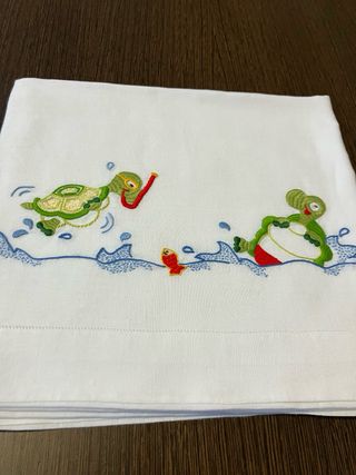 Juego sábanas capazo/moisés tortugas