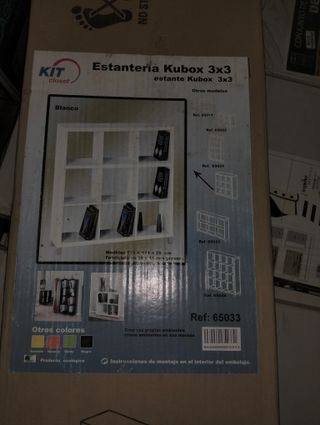 Estantería Kit Closet Kubox 9 huecos blanca