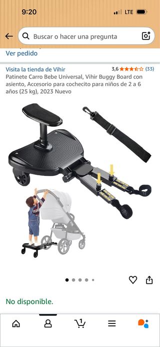 Patinete para carrito de bebé