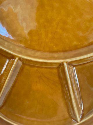 Set 5 piatti ceramica decorati fiori