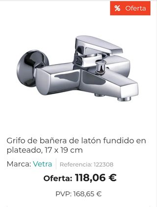 Grifo Baño-Ducha Monomando Ocean Vetra B0048-B Cromado