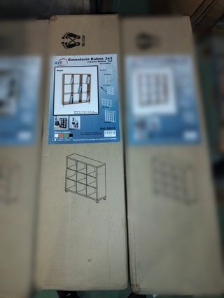 Estantería Kit Closet Kubox 9 huecos color maple