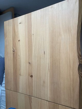 Mesa de madera maciza estilo bar