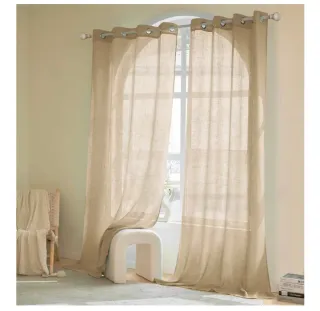 Cortinas color trigo